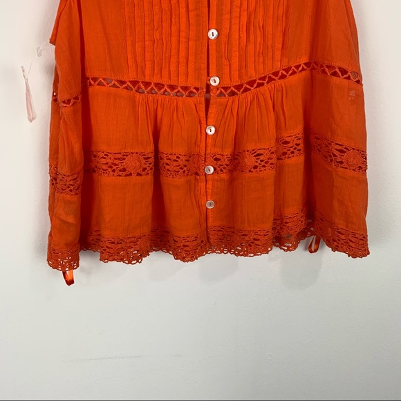 Free People Constant Crush Button Back Tank Size M - Picture 4 of 7